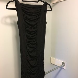 Bebe Low Back Dress with Rouching